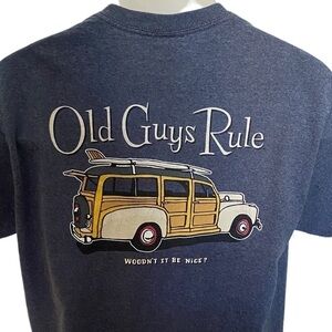 OLD GUYS RULE “Woodn’t It Be Nice” Woodie Car Tee Shirt Men M Medium